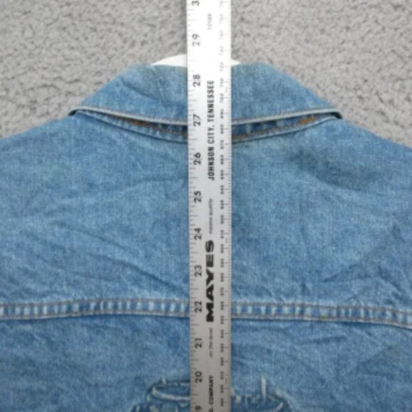 Cummins Hemi Denim Jacket Embossed Mens XL Made In USA Vintage - Picture 7 of 7